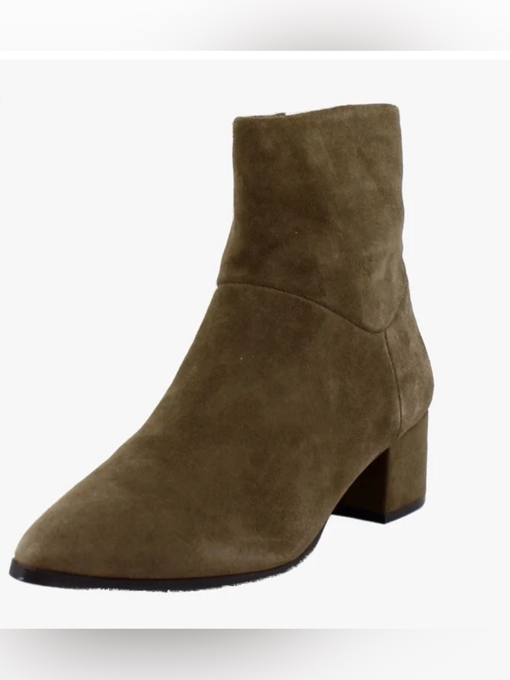 Blondo Arena Women’s Olive Suede Ankle Boot with Low Block Heel NEW NWT 6.5